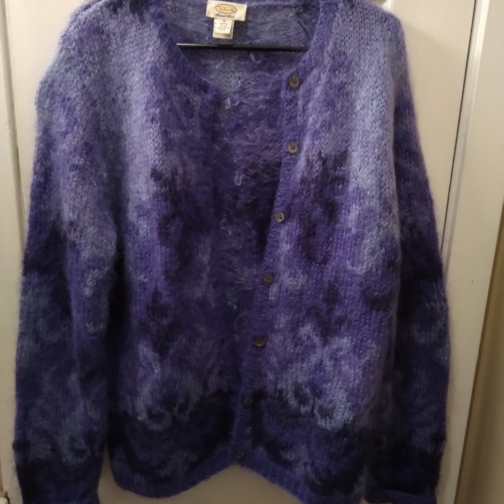 Talbots Purple Mohair Sweater